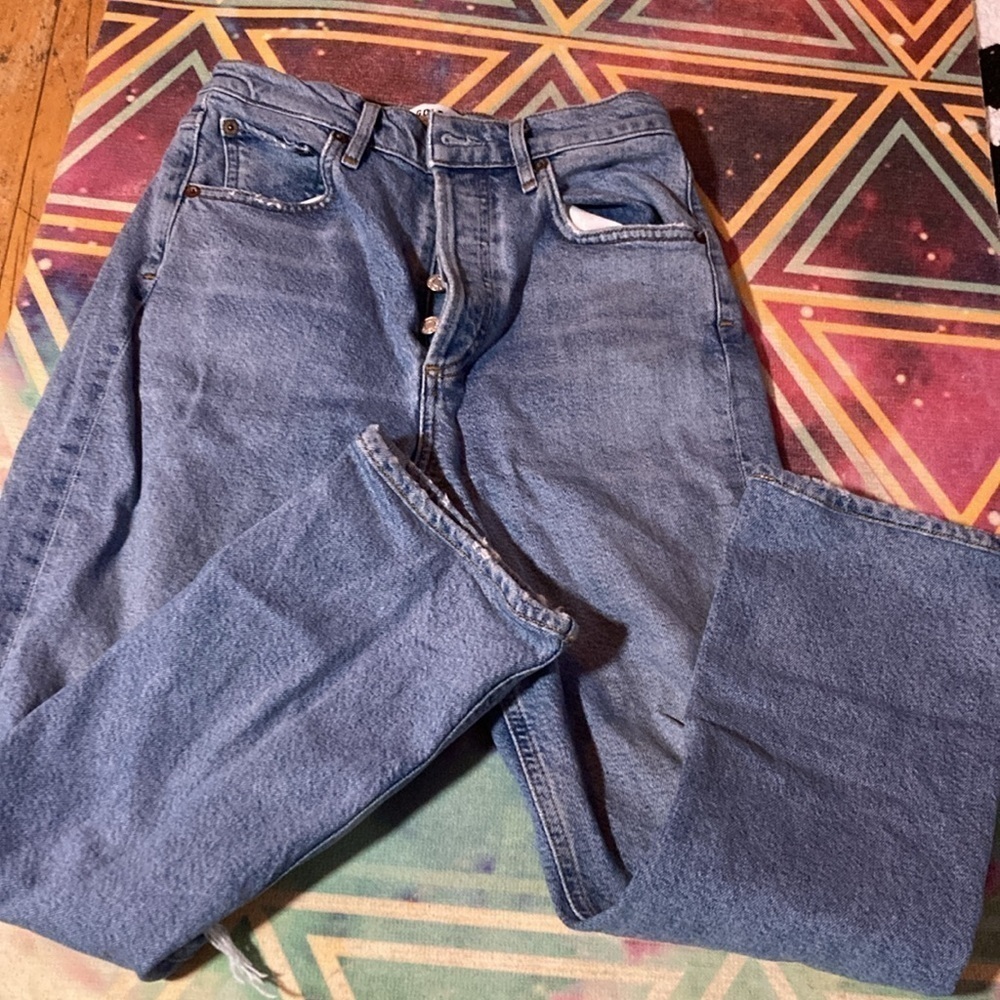 AGOLDE Riley High Rise Straight Crop Jeans - Picture 6 of 7